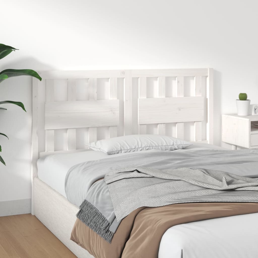 Tête de lit Blanc 125,5x4x100 cm Bois massif de pin - XIOS