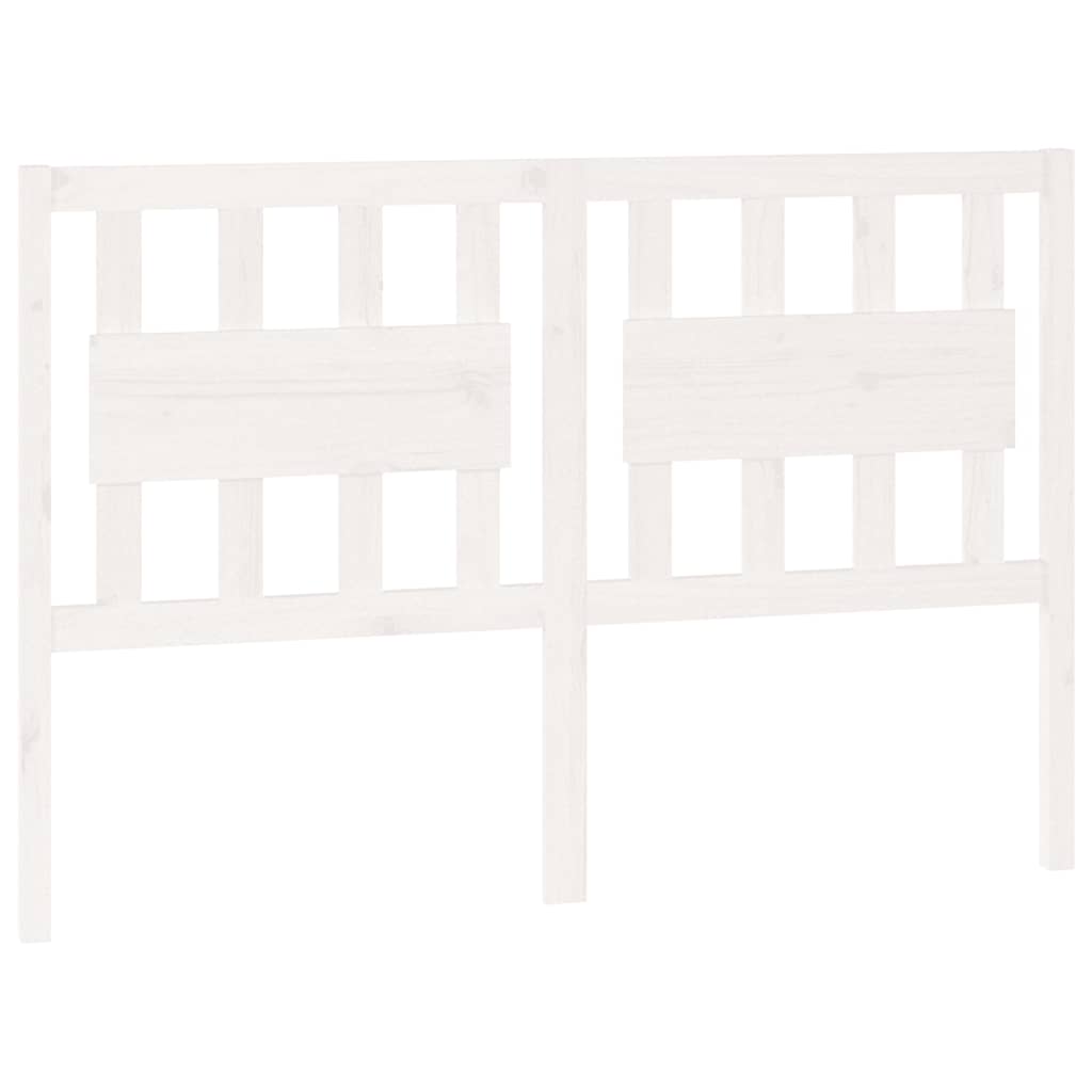 Tête de lit blanc 140,5x4x100 cm bois massif de pin - XIOS