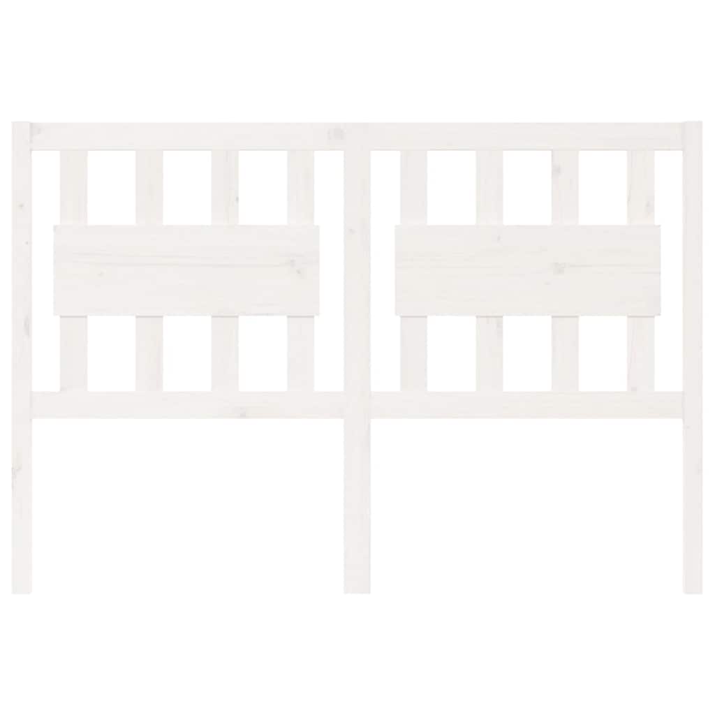 Tête de lit blanc 140,5x4x100 cm bois massif de pin - XIOS
