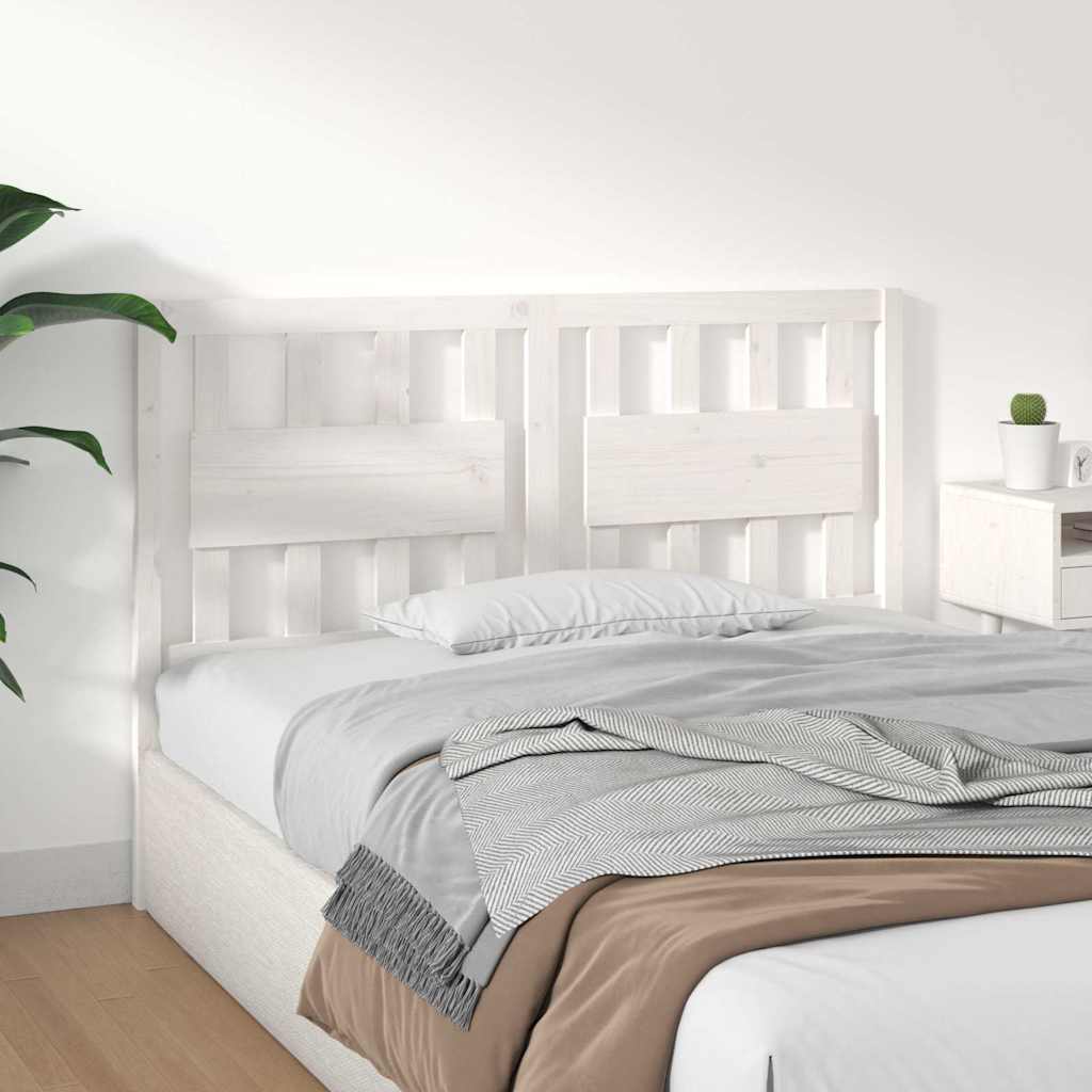 Tête de lit blanc 140,5x4x100 cm bois massif de pin - XIOS