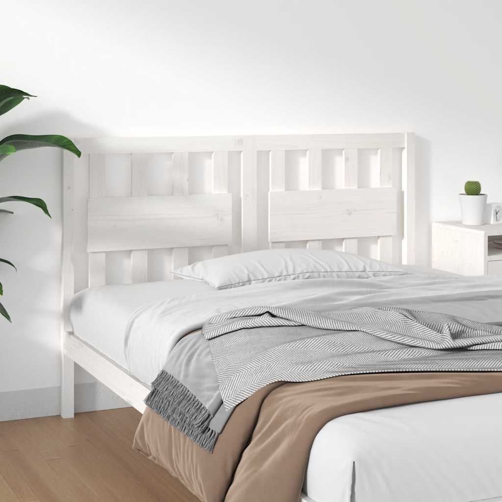 Tête de lit blanc 140,5x4x100 cm bois massif de pin - XIOS