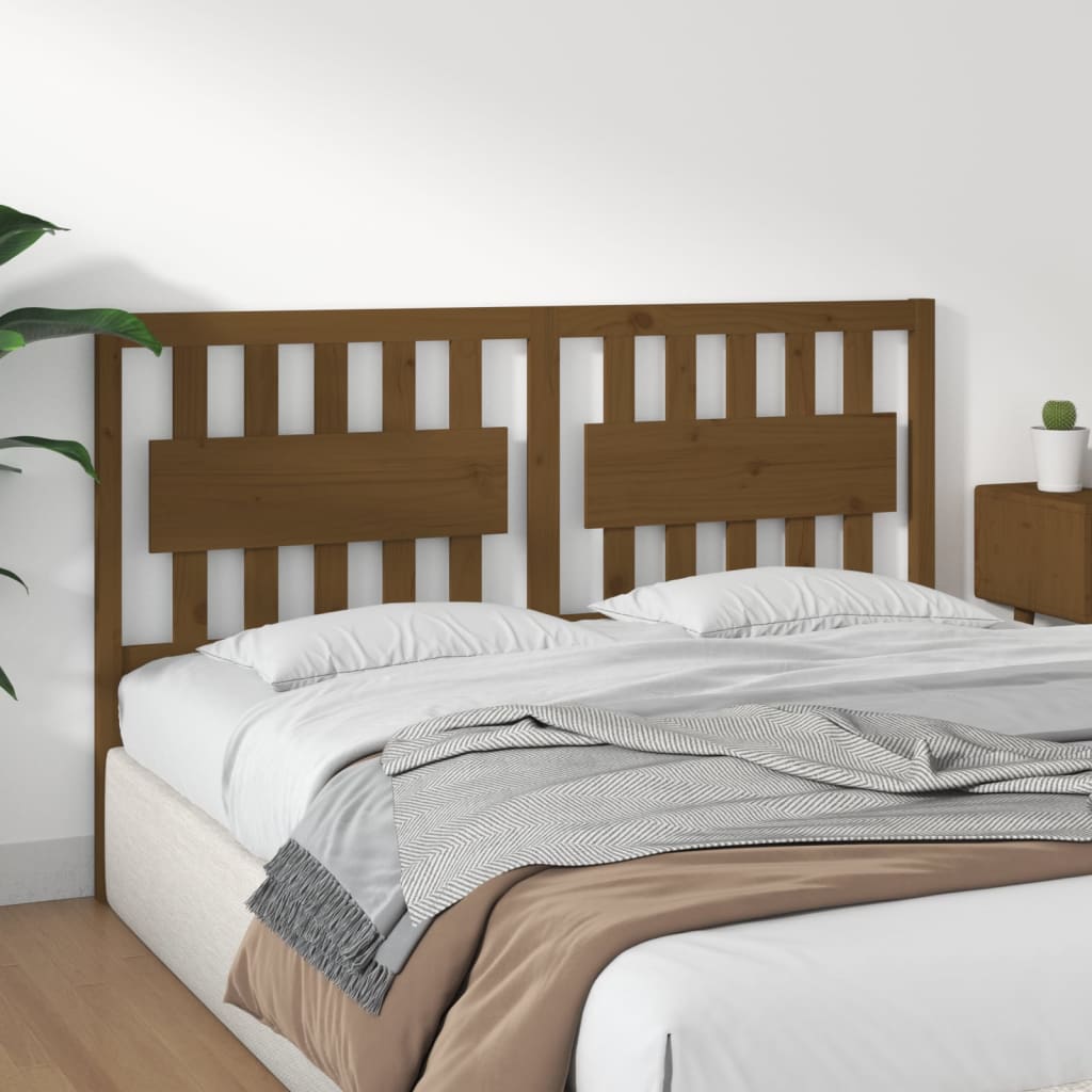 Tête de lit Marron miel 155,5x4x100 cm Bois massif de pin - XIOS