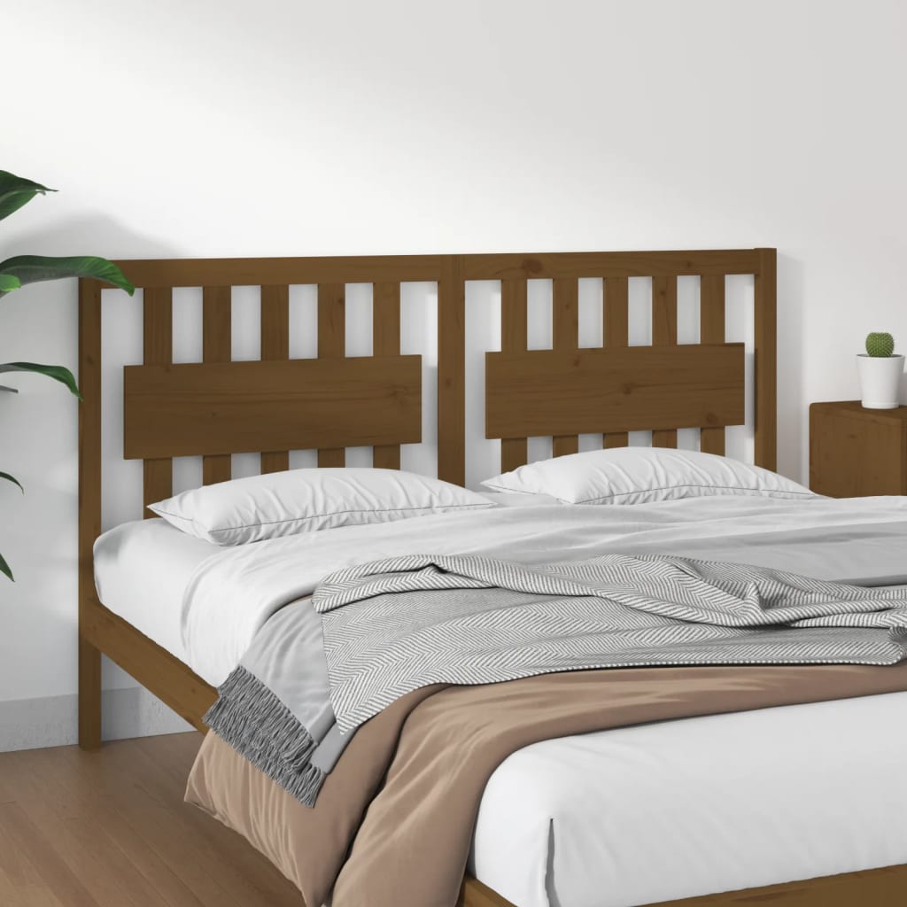 Tête de lit Marron miel 155,5x4x100 cm Bois massif de pin - XIOS