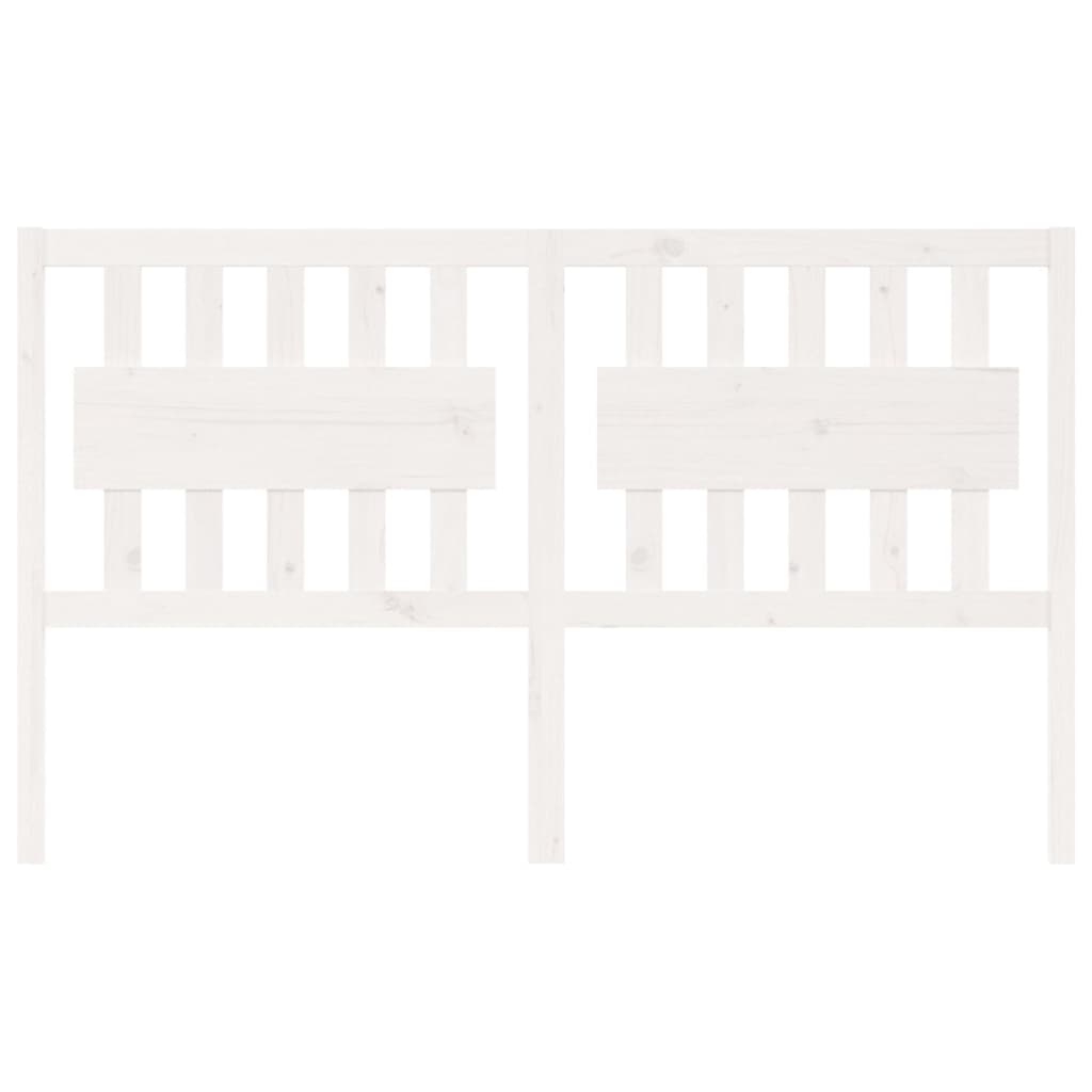 Tête de lit Blanc 165,5x4x100 cm Bois massif de pin - XIOS