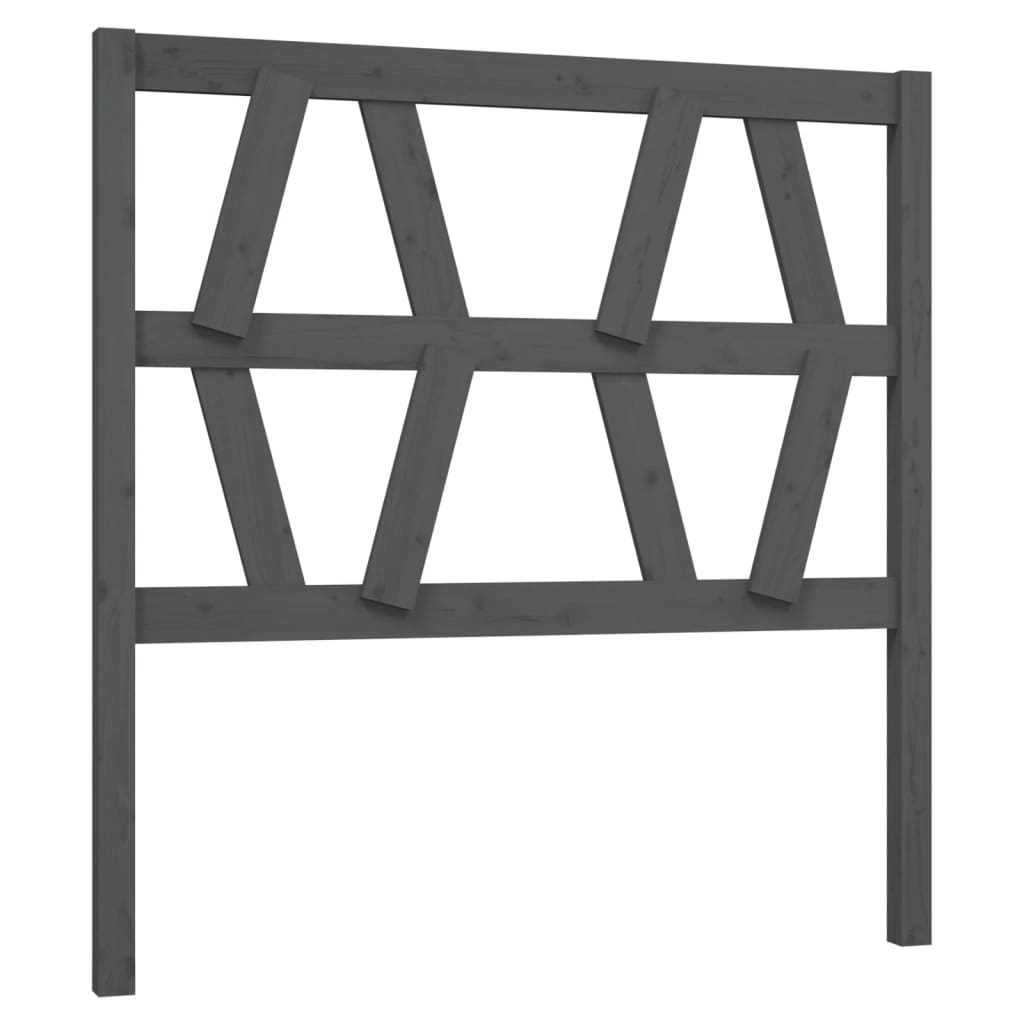 Tête de lit Gris 106x4x100 cm Bois massif de pin - XIOS
