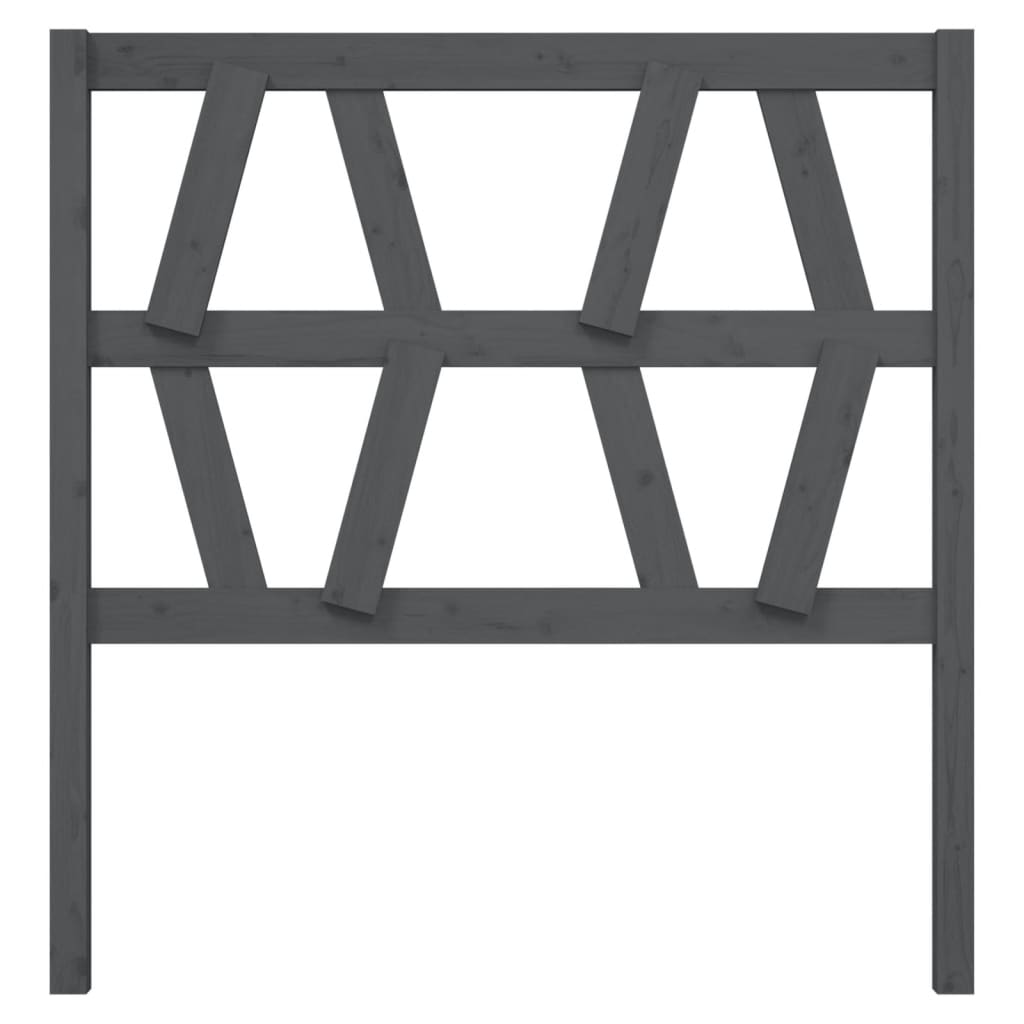 Tête de lit Gris 106x4x100 cm Bois massif de pin - XIOS