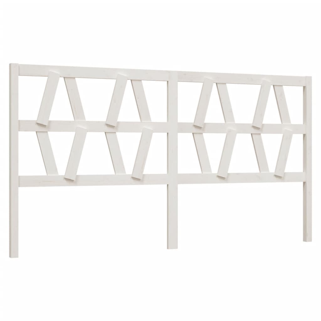 Tête de lit Blanc 206x4x100 cm Bois massif de pin - XIOS