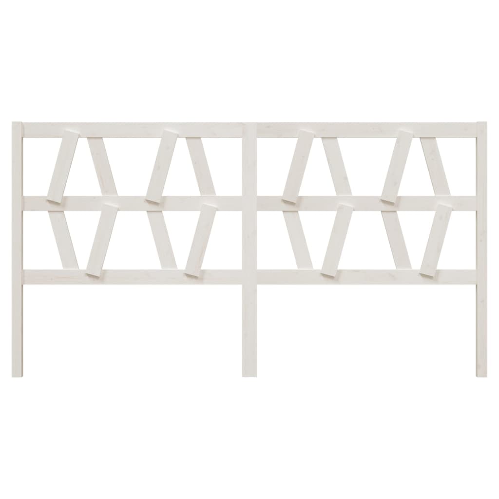 Tête de lit Blanc 206x4x100 cm Bois massif de pin - XIOS