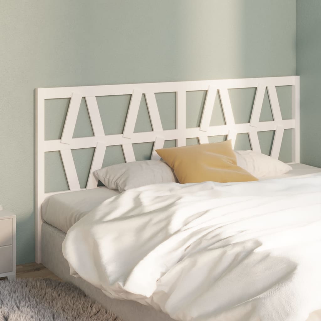 Tête de lit Blanc 206x4x100 cm Bois massif de pin - XIOS