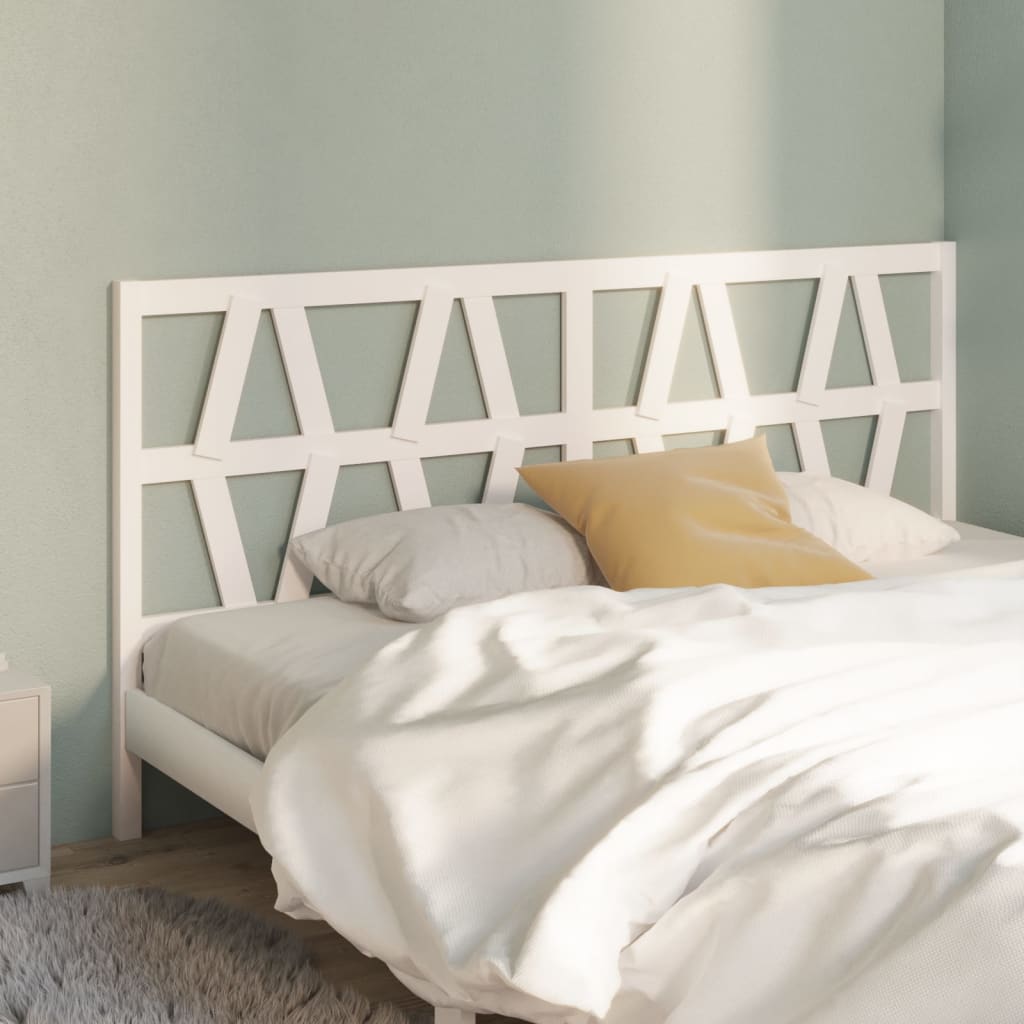 Tête de lit Blanc 206x4x100 cm Bois massif de pin - XIOS