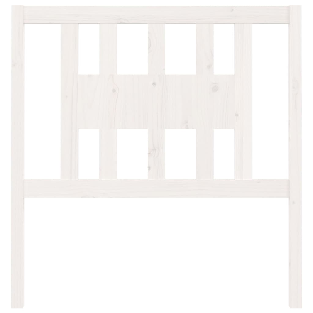 Tête de lit Blanc 96x4x100 cm Bois massif de pin - XIOS