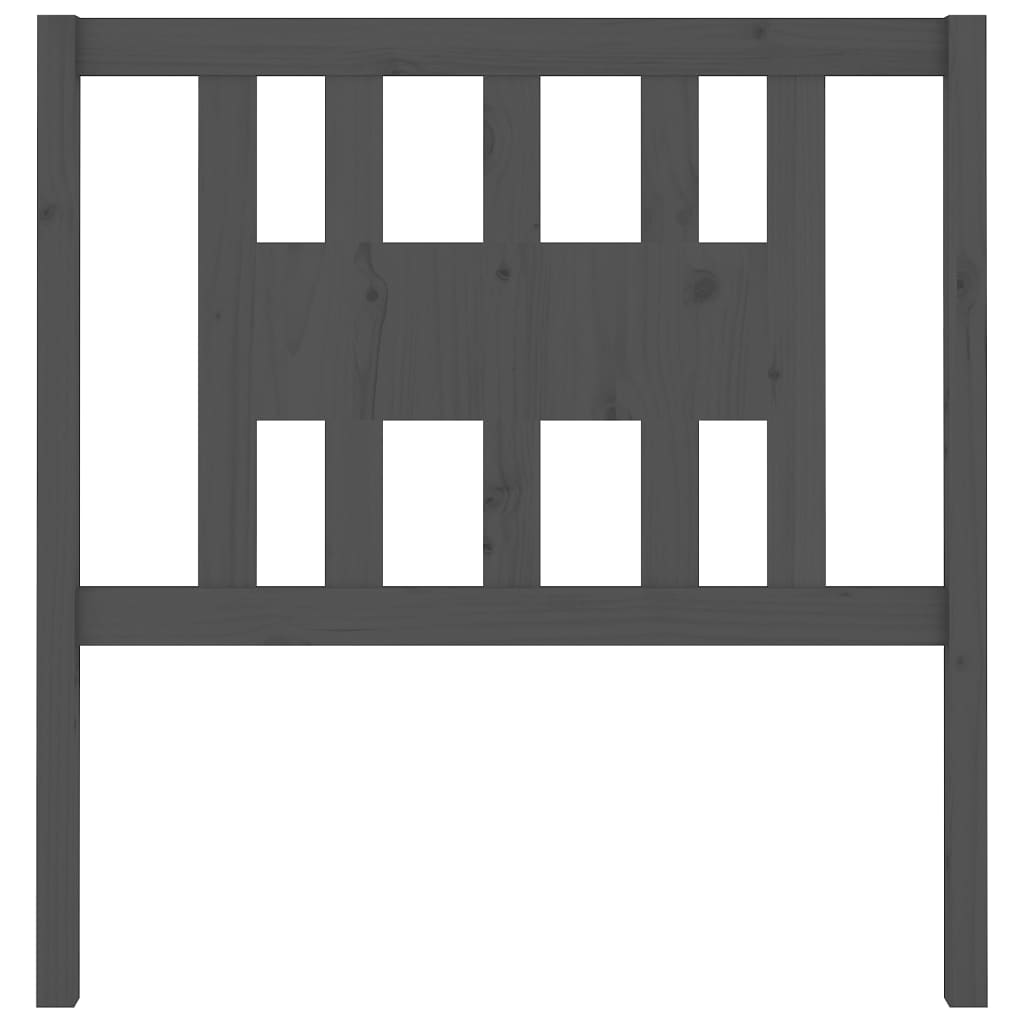 Tête de lit Gris 96x4x100 cm Bois massif de pin - XIOS