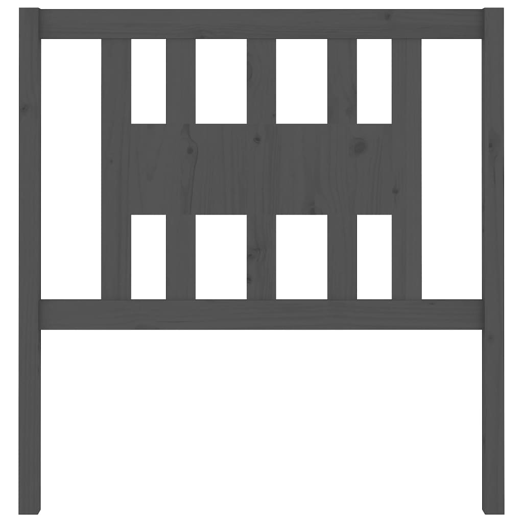 Tête de lit Gris 106x4x100 cm Bois massif de pin - XIOS