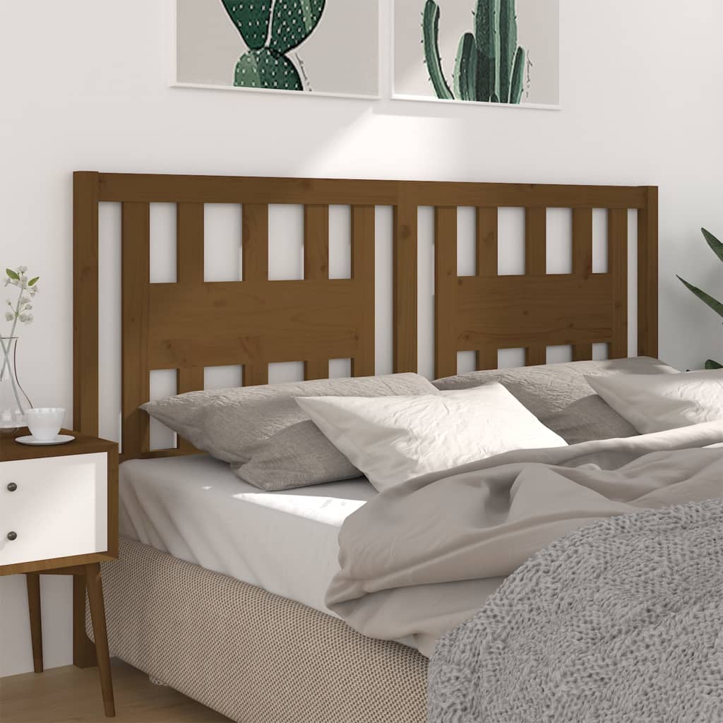 Tête de lit Marron miel 156x4x100 cm Bois massif de pin - XIOS