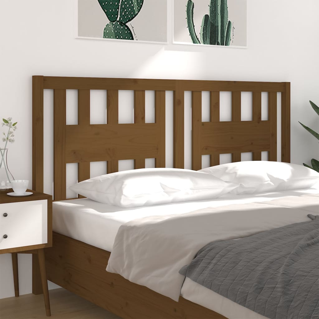 Tête de lit Marron miel 206x4x100 cm Bois massif de pin - XIOS