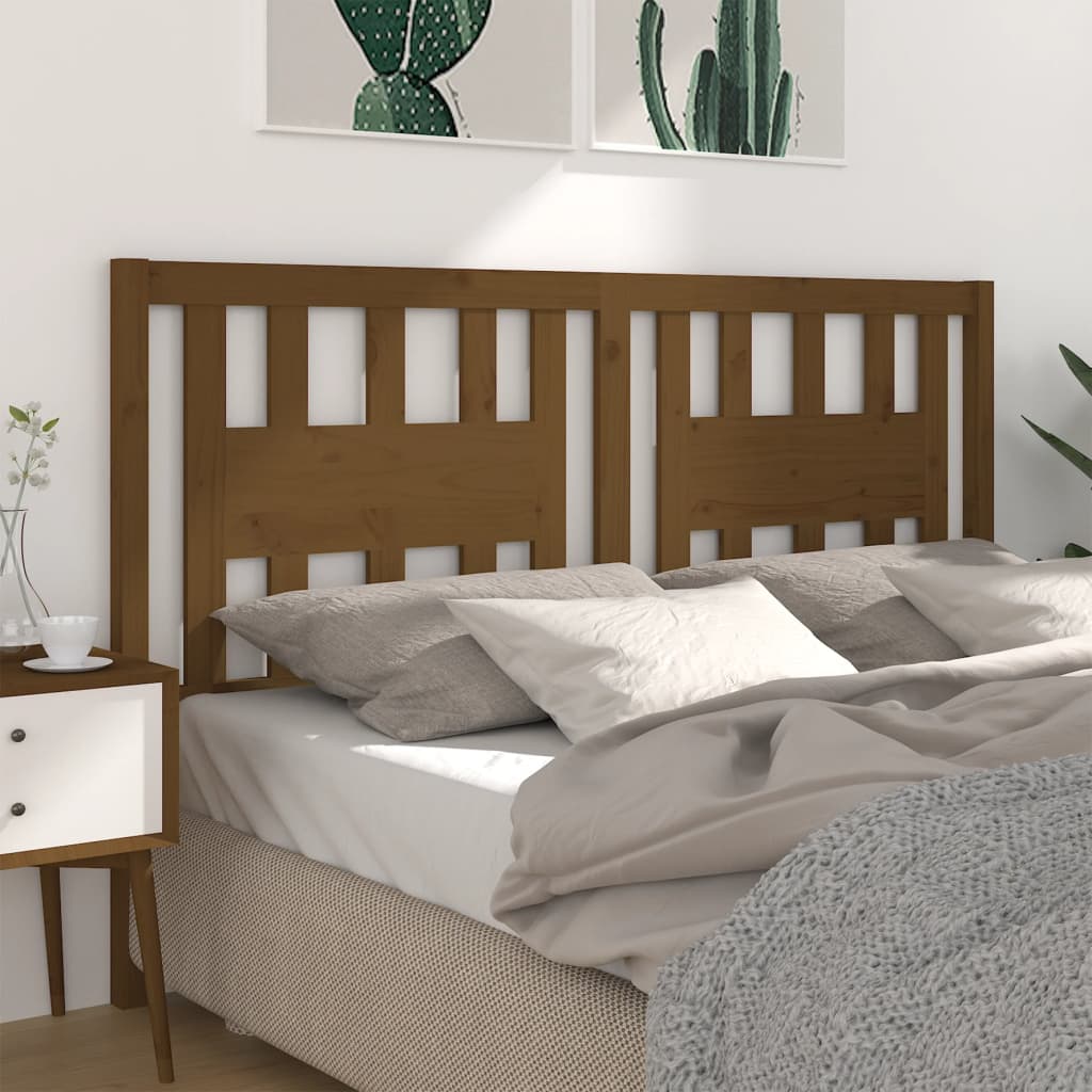 Tête de lit Marron miel 206x4x100 cm Bois massif de pin - XIOS