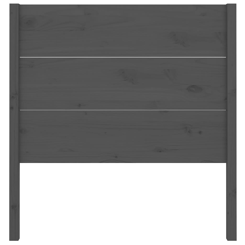 Tête de lit Gris 96x4x100 cm Bois massif de pin - XIOS