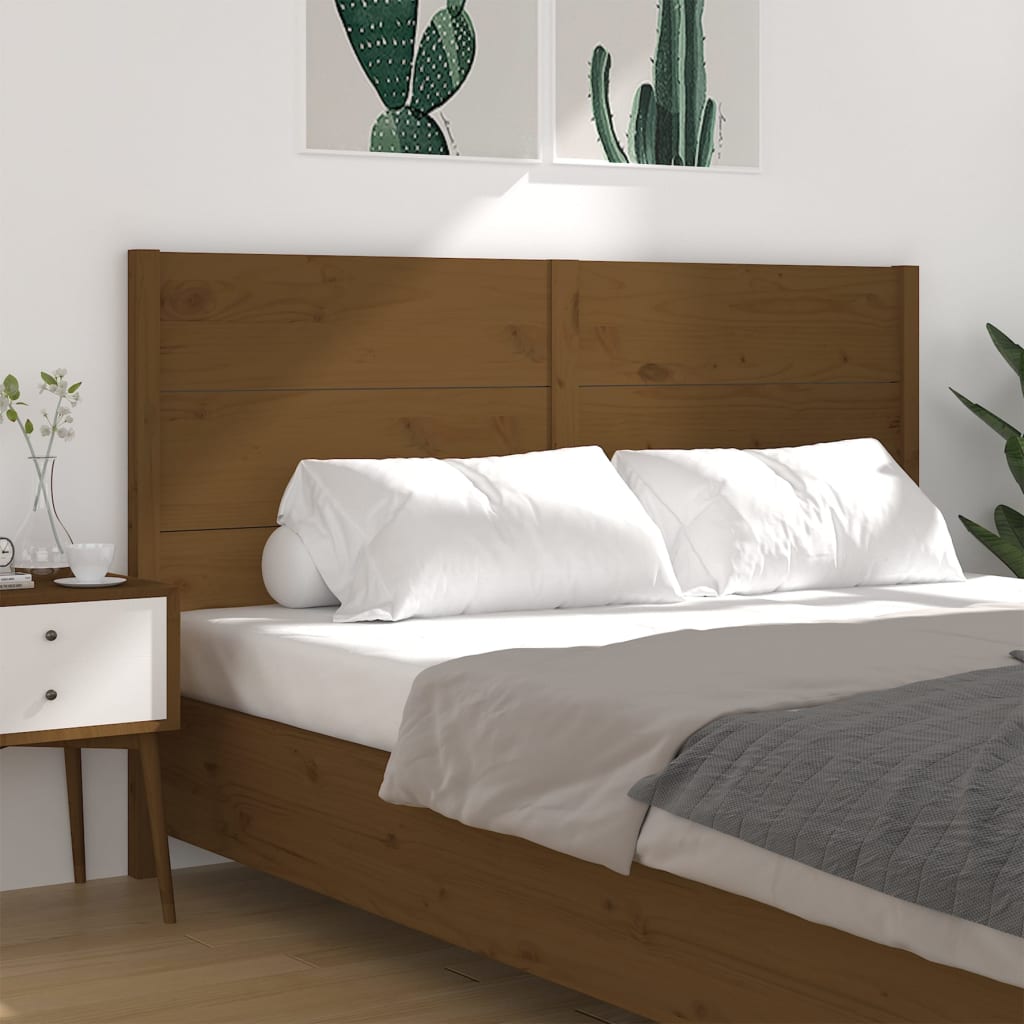 Tête de lit Marron miel 126x4x100 cm Bois massif de pin - XIOS