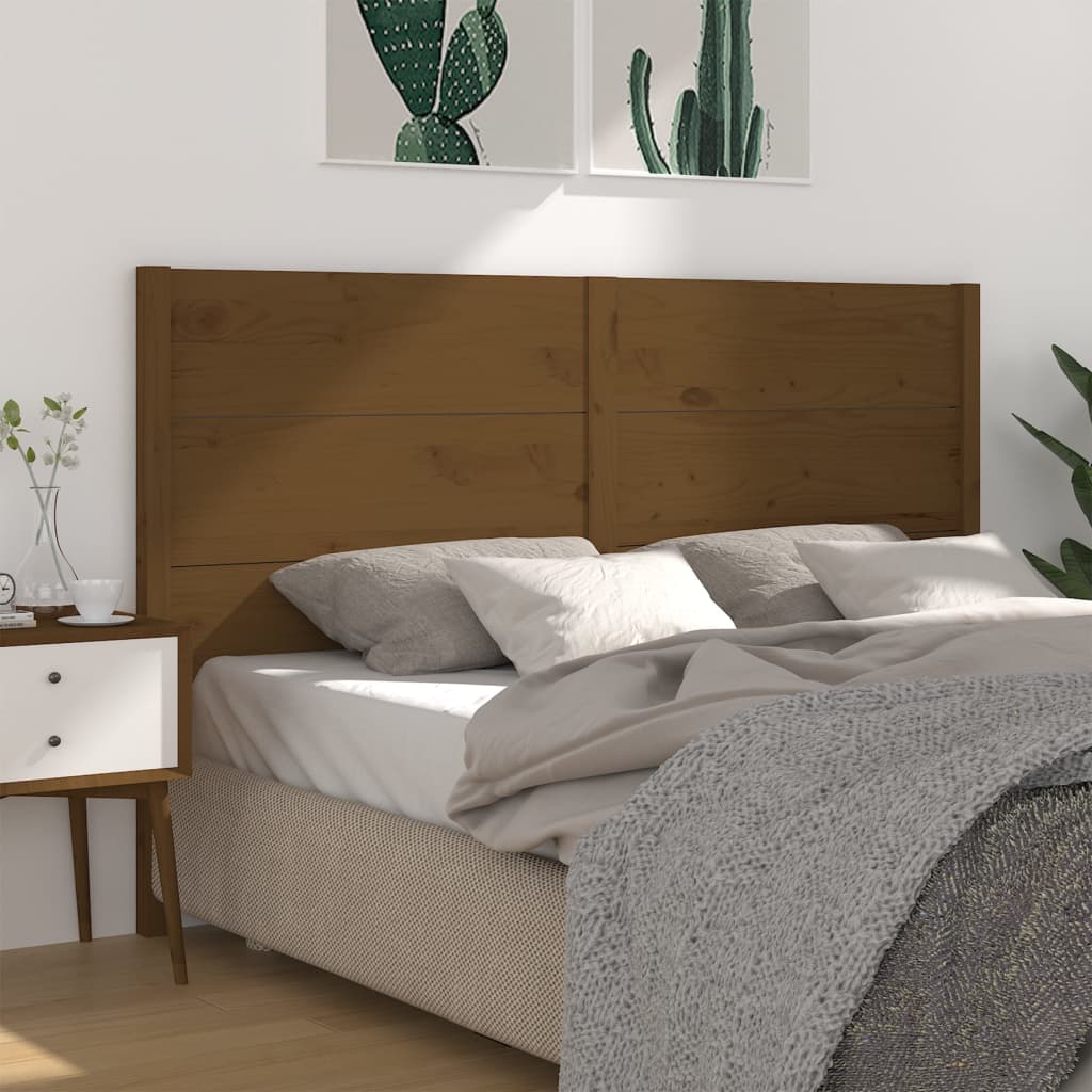 Tête de lit Marron miel 126x4x100 cm Bois massif de pin - XIOS