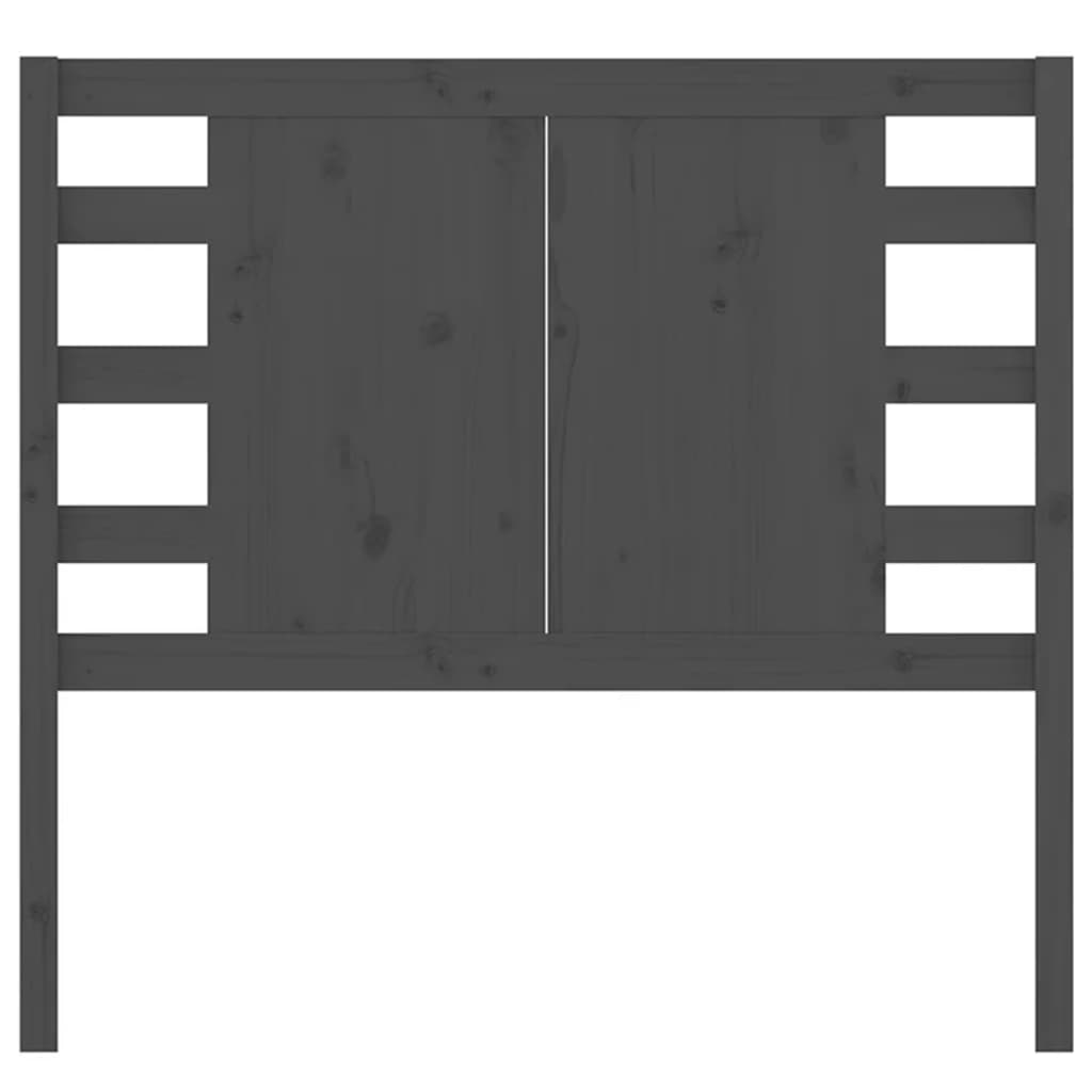Tête de lit Gris 81x4x100 cm Bois massif de pin - XIOS