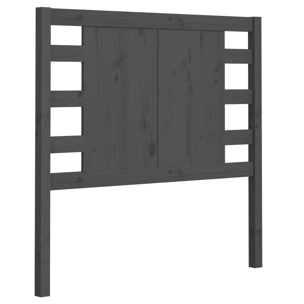 Tête de lit Gris 96x4x100 cm Bois massif de pin - XIOS