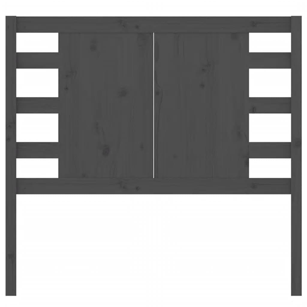 Tête de lit Gris 96x4x100 cm Bois massif de pin - XIOS