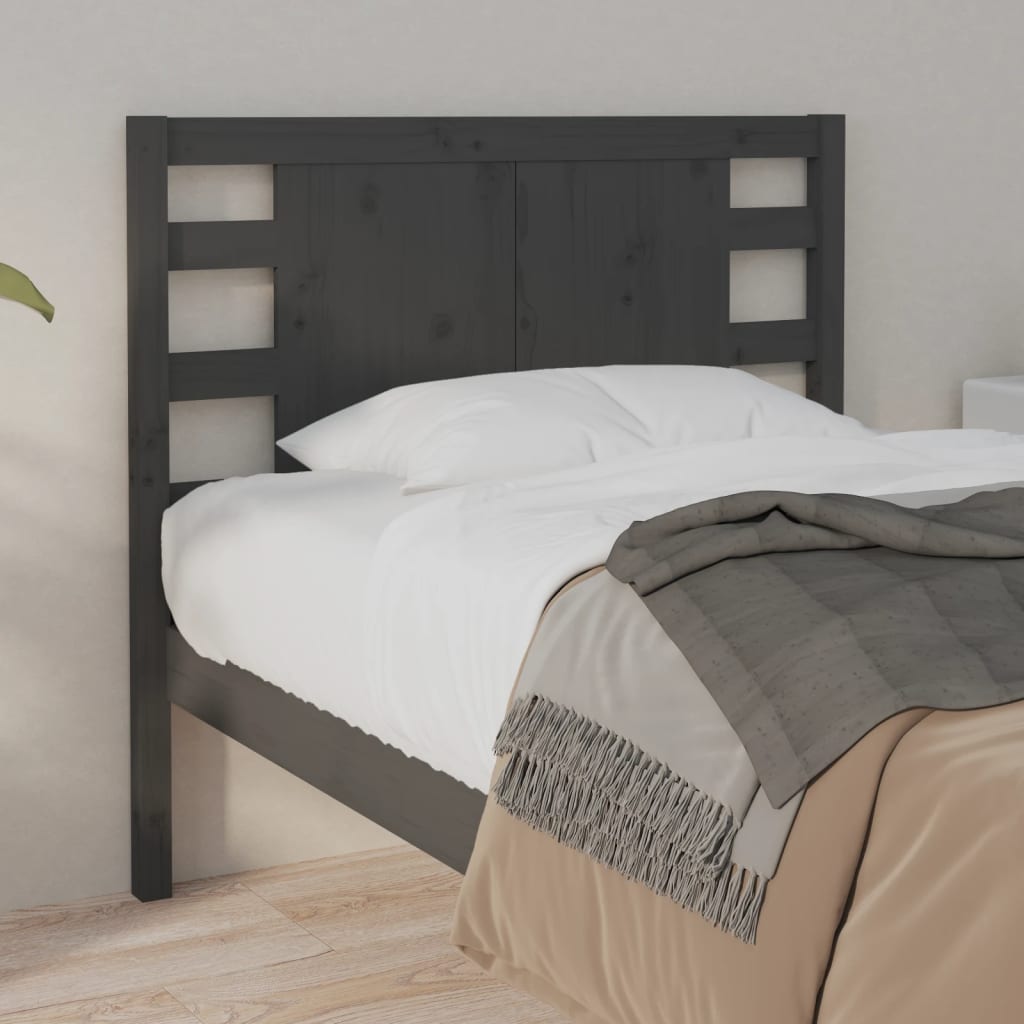 Tête de lit Gris 96x4x100 cm Bois massif de pin - XIOS