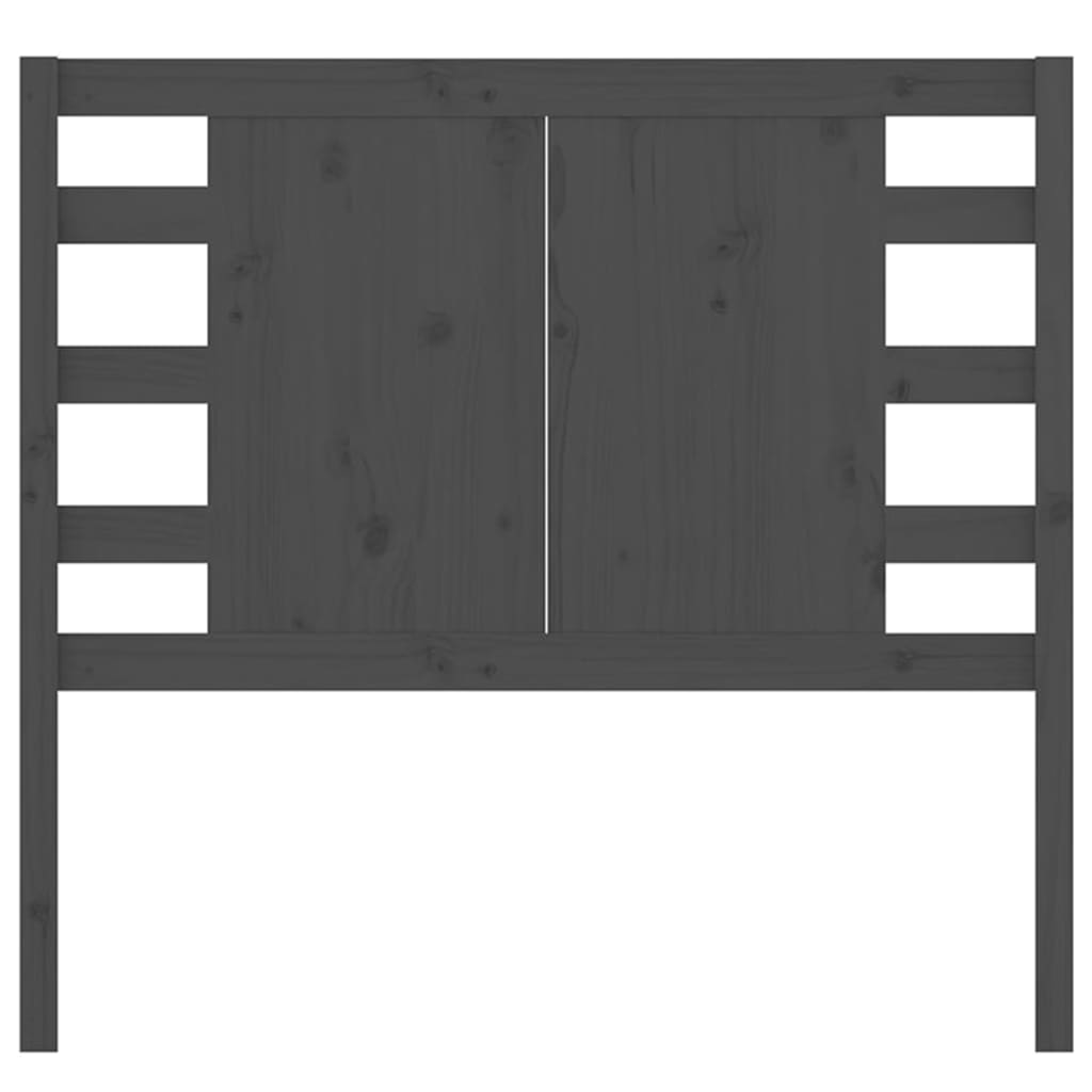Tête de lit Gris 106x4x100 cm Bois massif de pin - XIOS