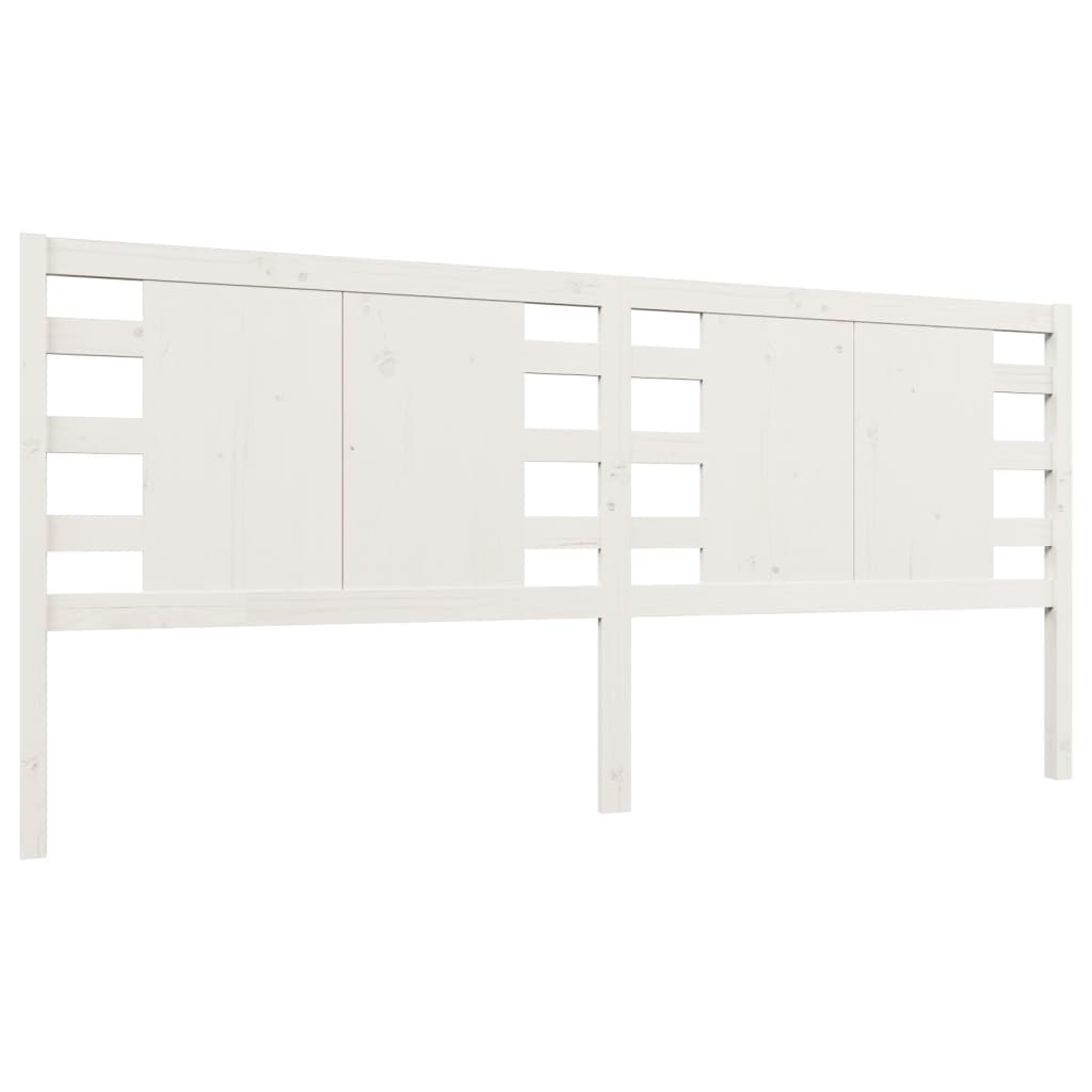 Tête de lit Blanc 126x4x100 cm Bois massif de pin - XIOS