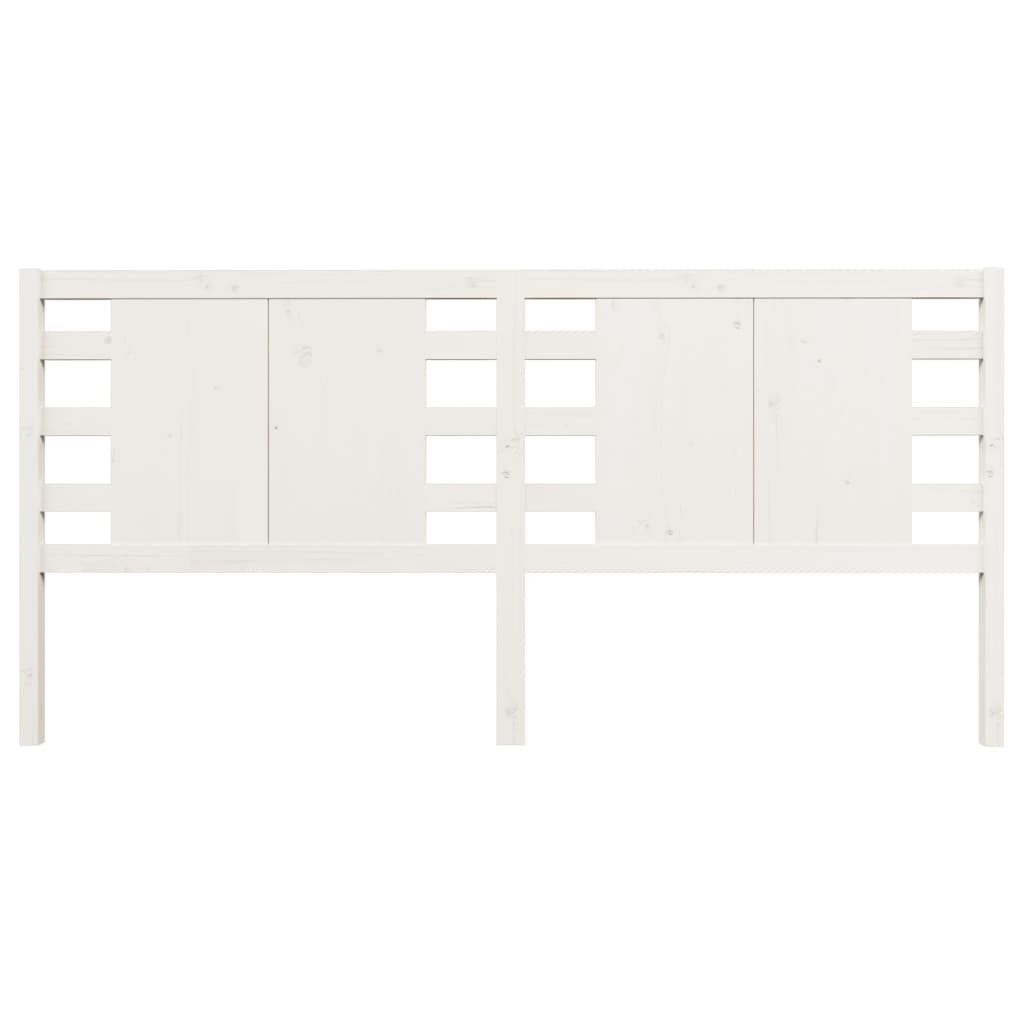 Tête de lit Blanc 126x4x100 cm Bois massif de pin - XIOS