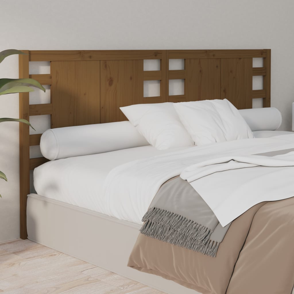 Tête de lit Marron miel 126x4x100 cm Bois massif de pin - XIOS