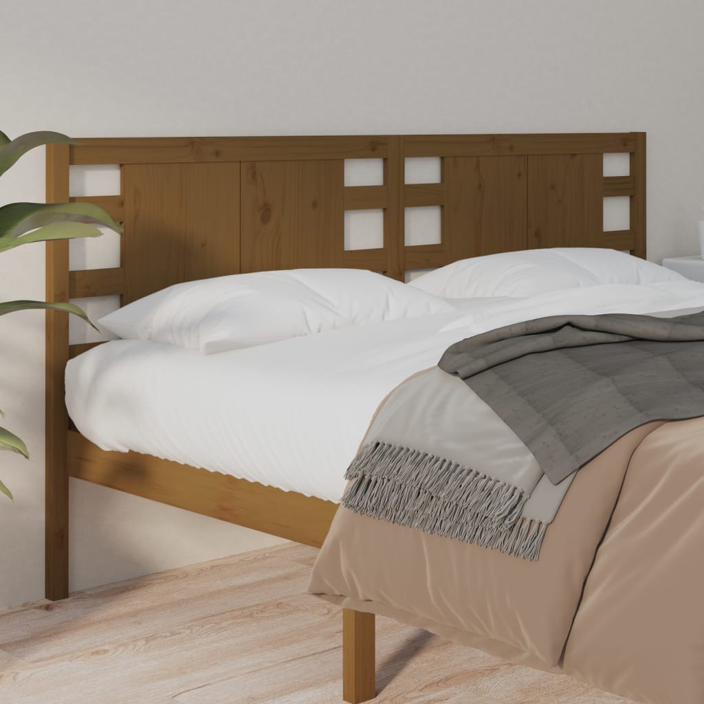 Tête de lit Marron miel 126x4x100 cm Bois massif de pin - XIOS