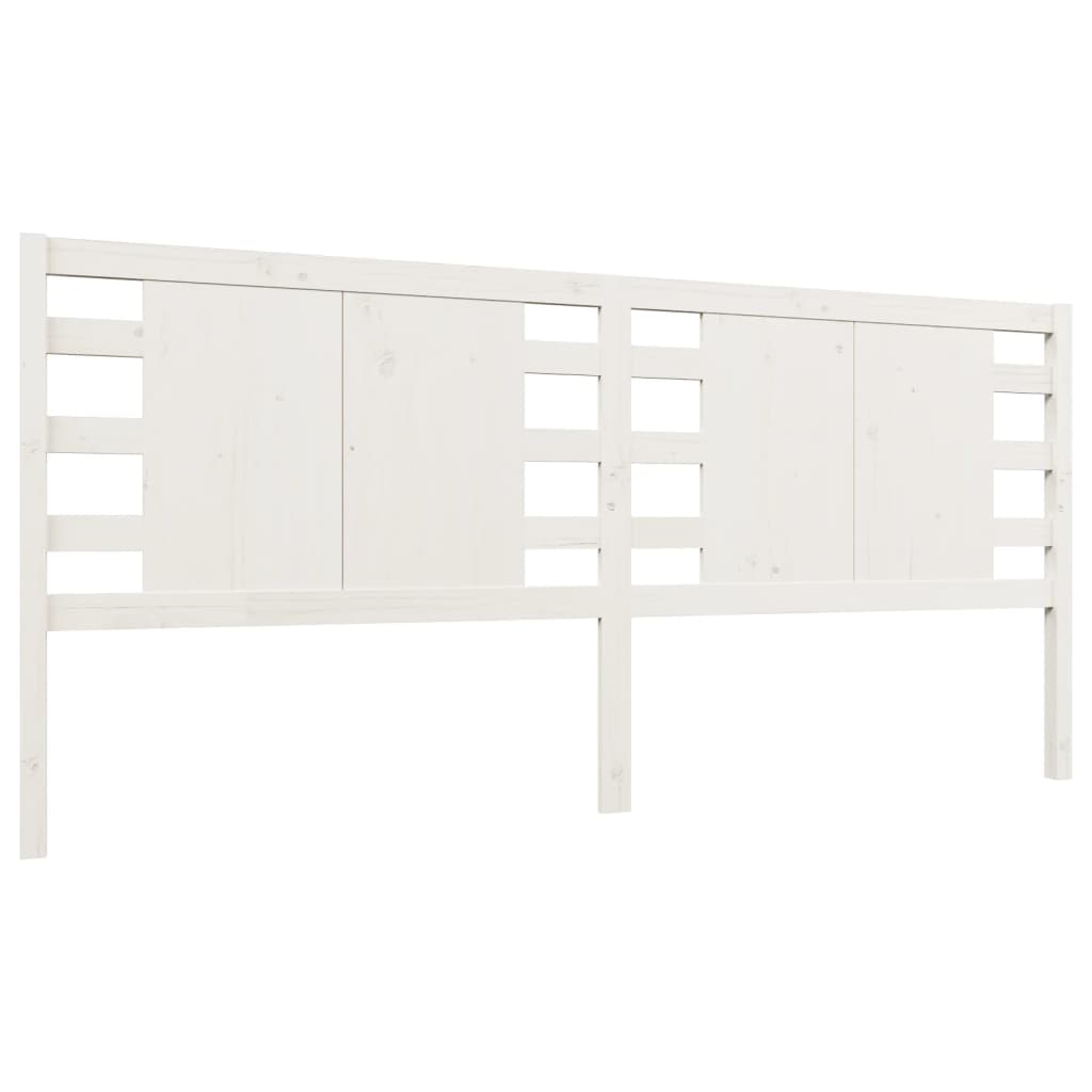 Tête de lit Blanc 156x4x100 cm Bois massif de pin - XIOS