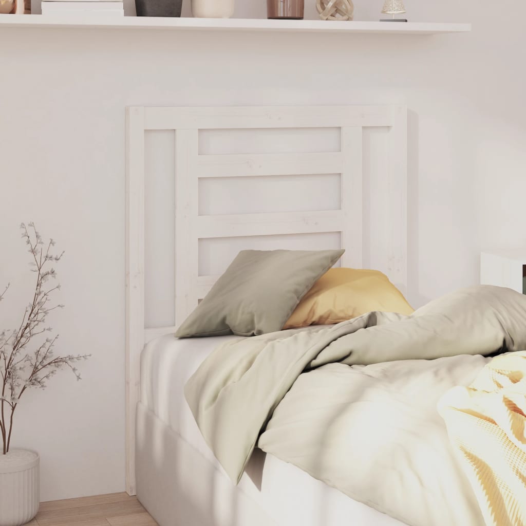 Tête de lit Blanc 81x4x100 cm Bois massif de pin - XIOS