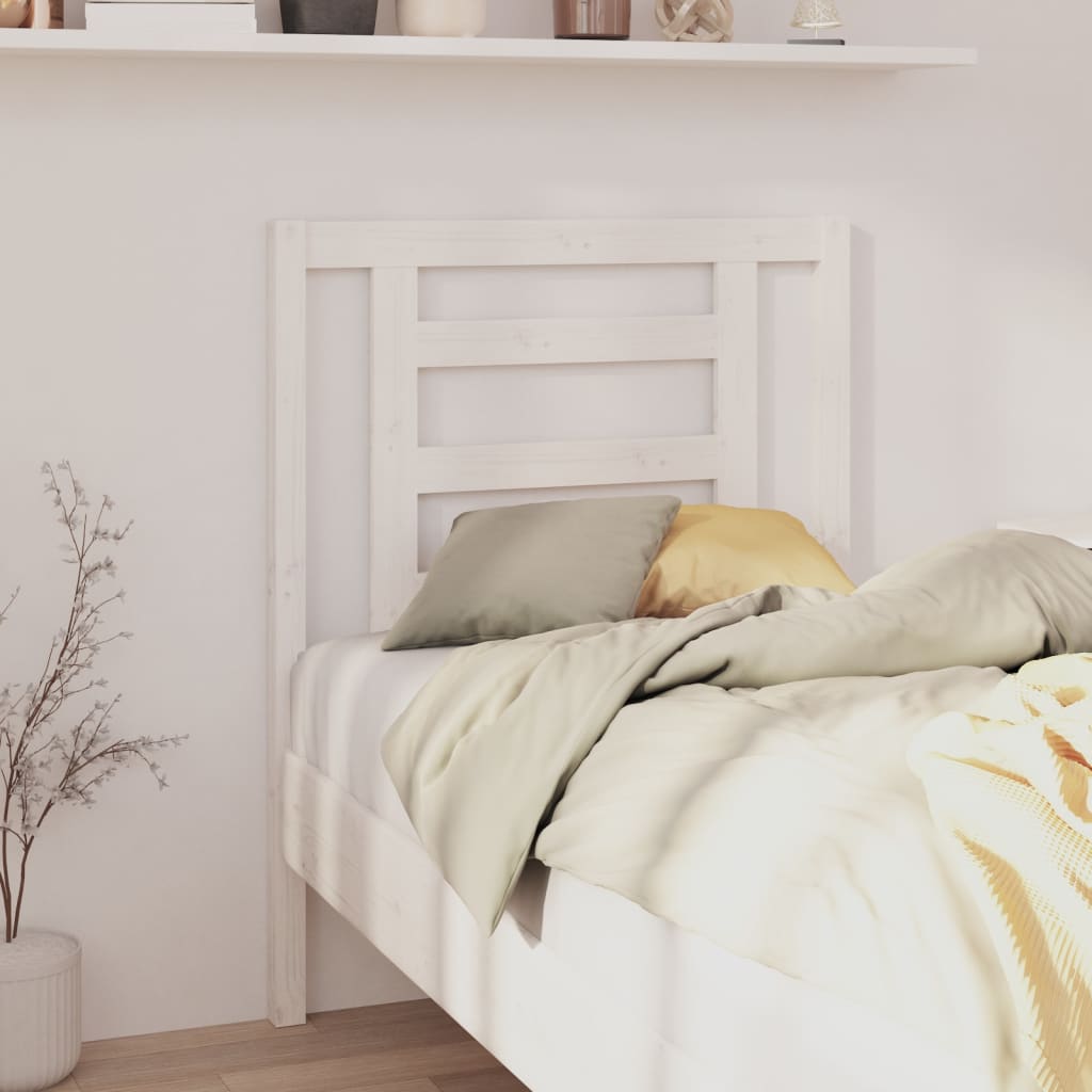 Tête de lit Blanc 81x4x100 cm Bois massif de pin - XIOS
