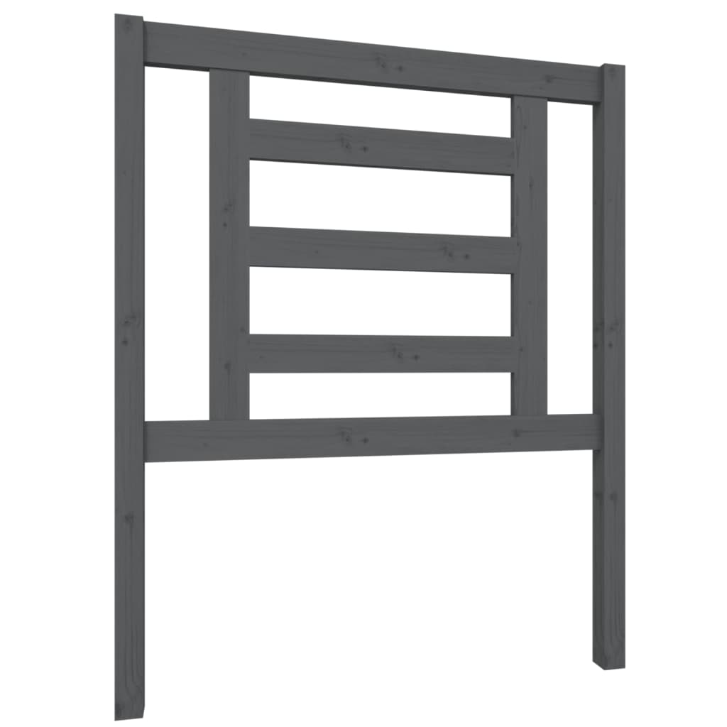 Tête de lit Gris 81x4x100 cm Bois massif de pin - XIOS