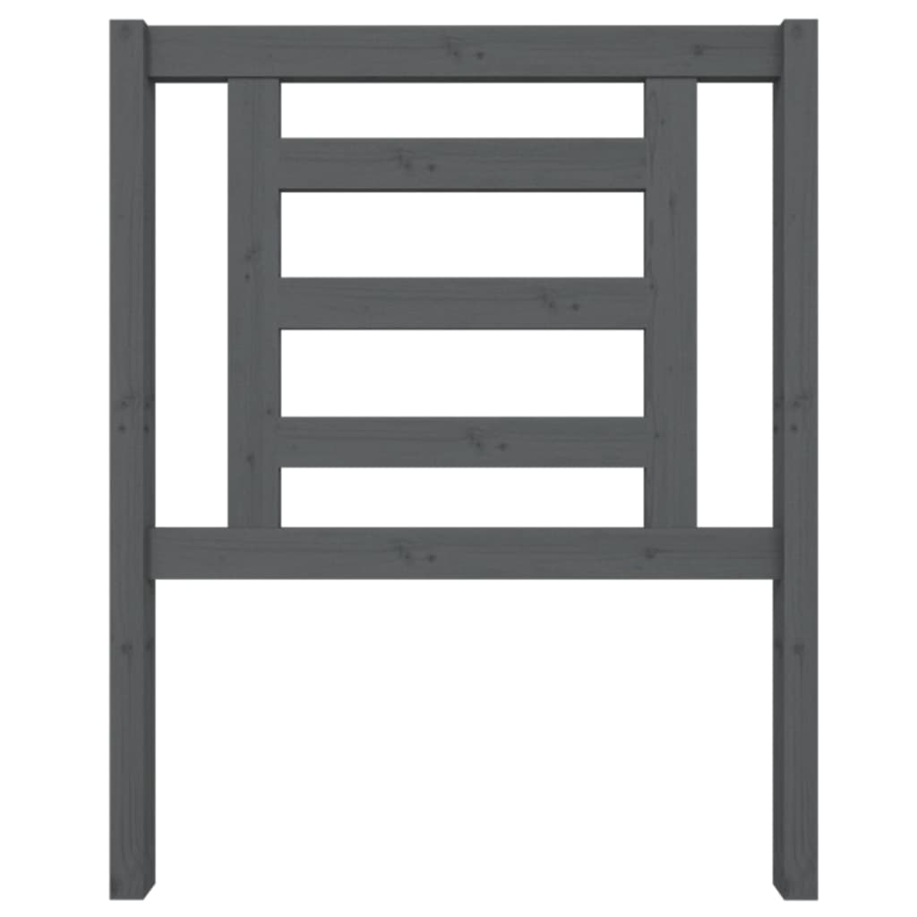 Tête de lit Gris 81x4x100 cm Bois massif de pin - XIOS