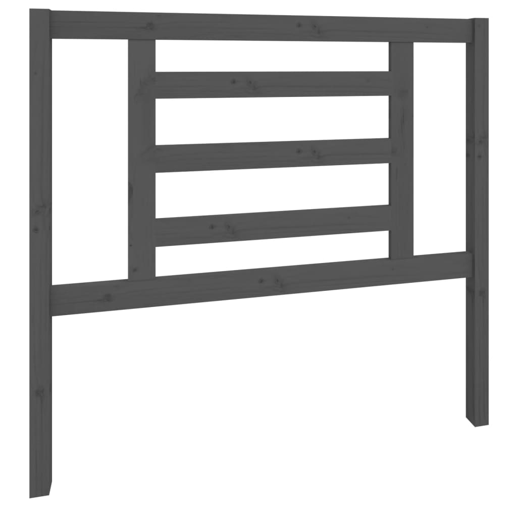 Tête de lit Gris 106x4x100 cm Bois massif de pin - XIOS