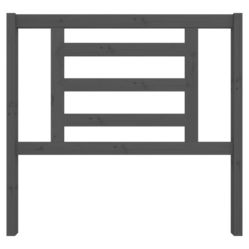 Tête de lit Gris 106x4x100 cm Bois massif de pin - XIOS