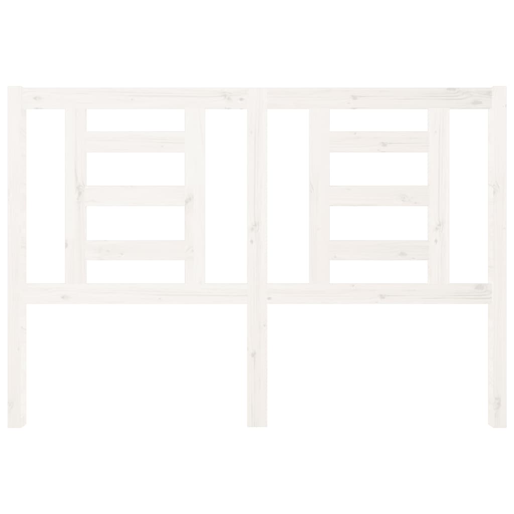 Tête de lit Blanc 126x4x100 cm Bois massif de pin - XIOS
