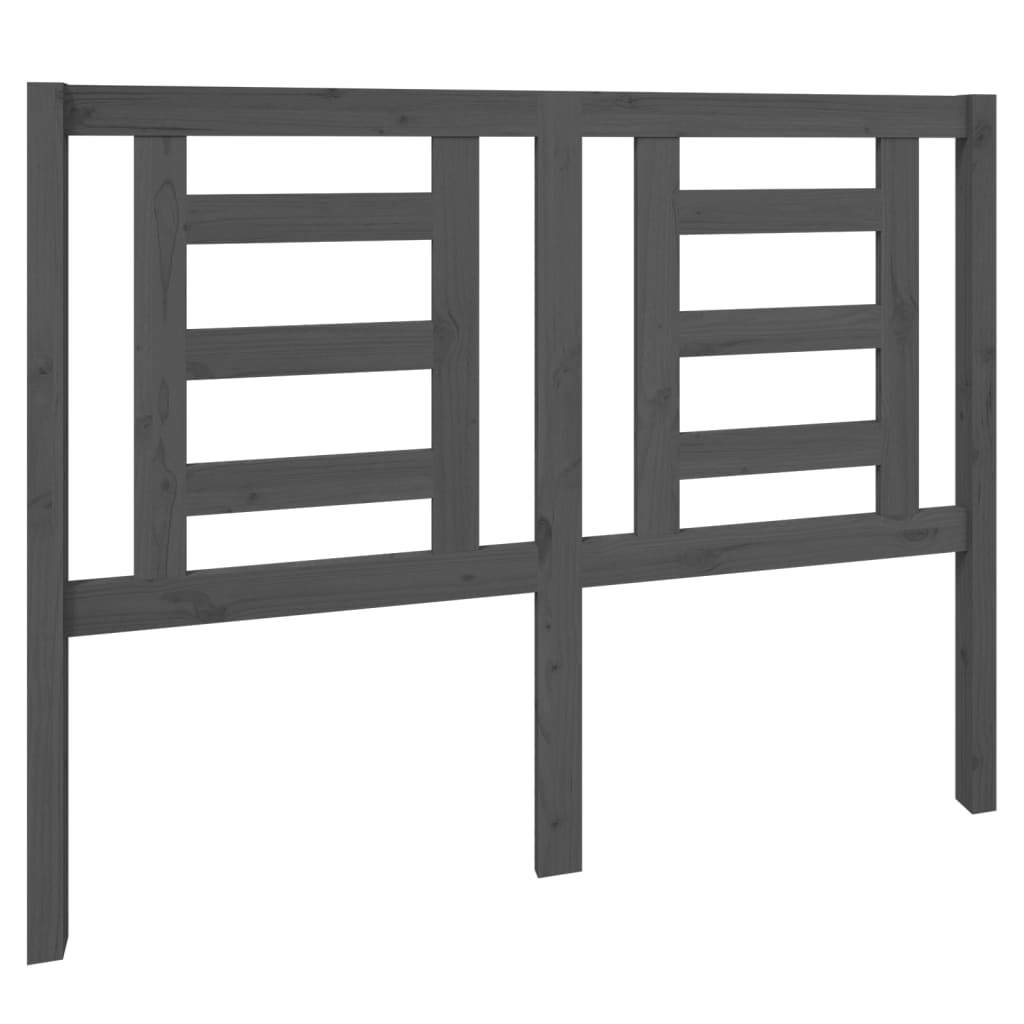 Tête de lit Gris 126x4x100 cm Bois massif de pin - XIOS