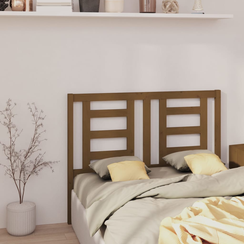 Tête de lit Marron miel 126x4x100 cm Bois massif de pin - XIOS