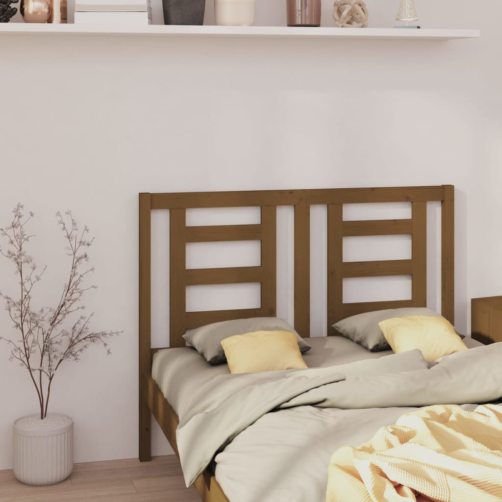 Tête de lit Marron miel 126x4x100 cm Bois massif de pin - XIOS