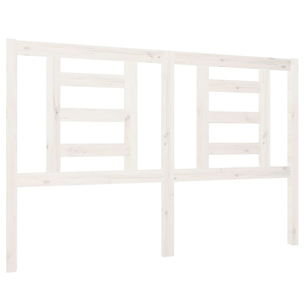 Tête de lit Blanc 146x4x100 cm Bois massif de pin - XIOS