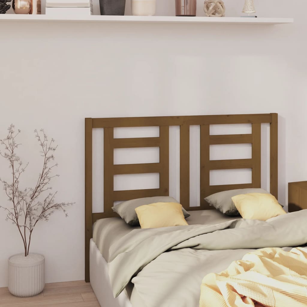 Tête de lit Marron miel 146x4x100 cm Bois massif de pin - XIOS