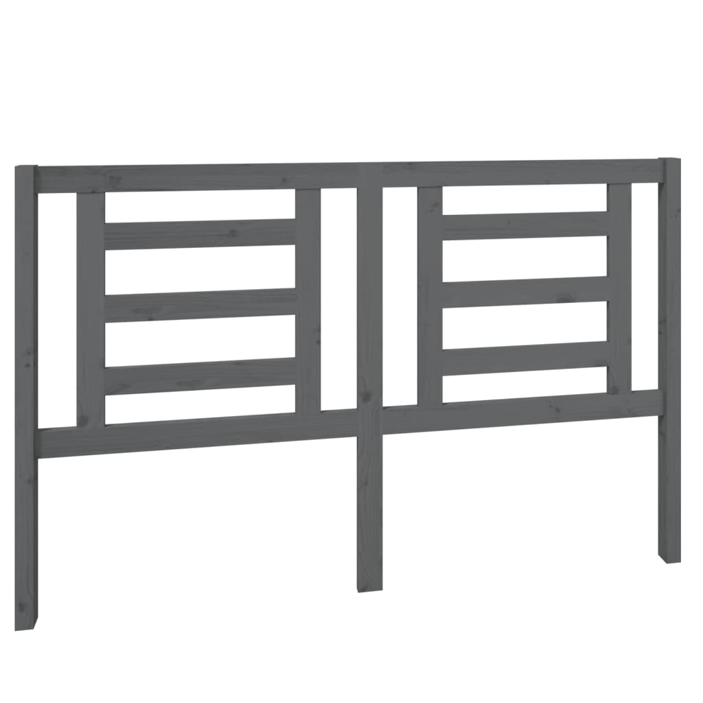 818827 vidaXL Tête de lit Gris 156x4x100 cm Bois de Pin Massif - XIOS