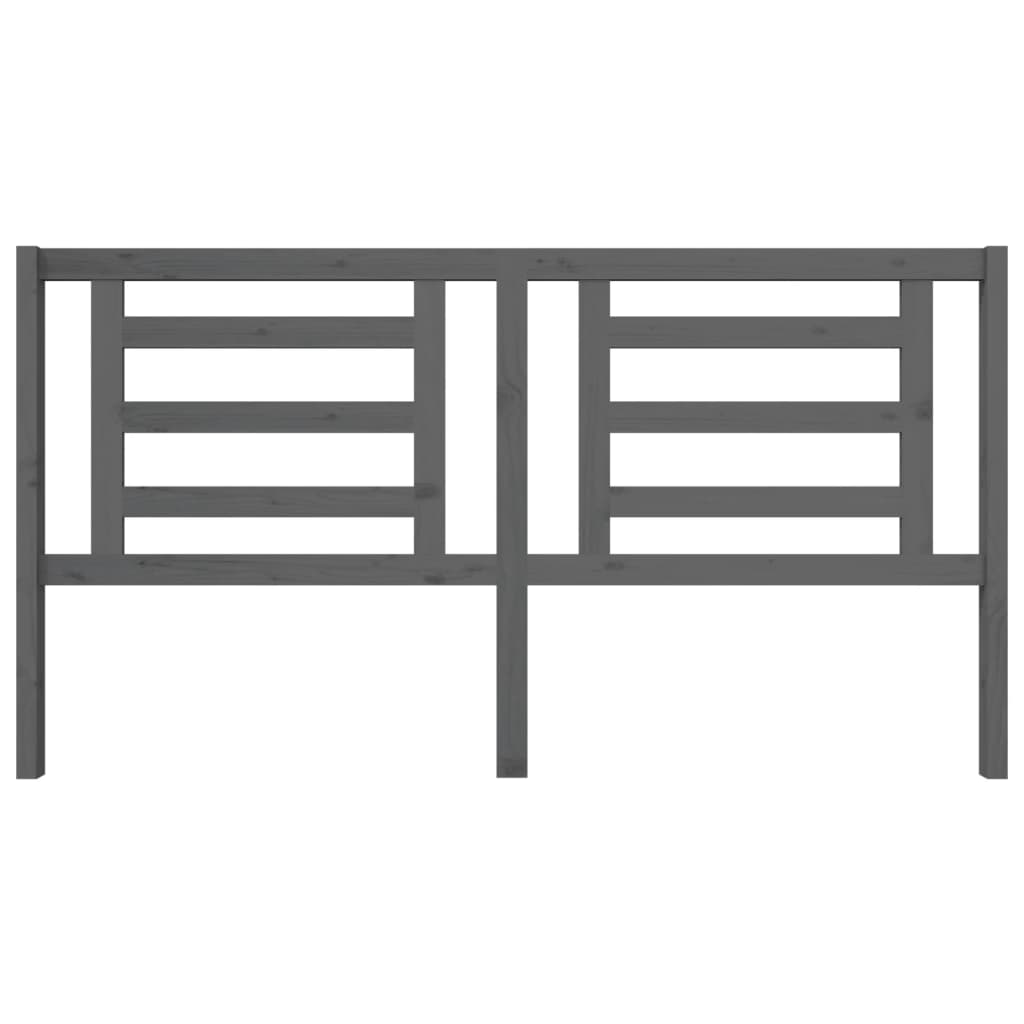 Tête de lit Gris 186x4x100 cm Bois de pin massif - XIOS