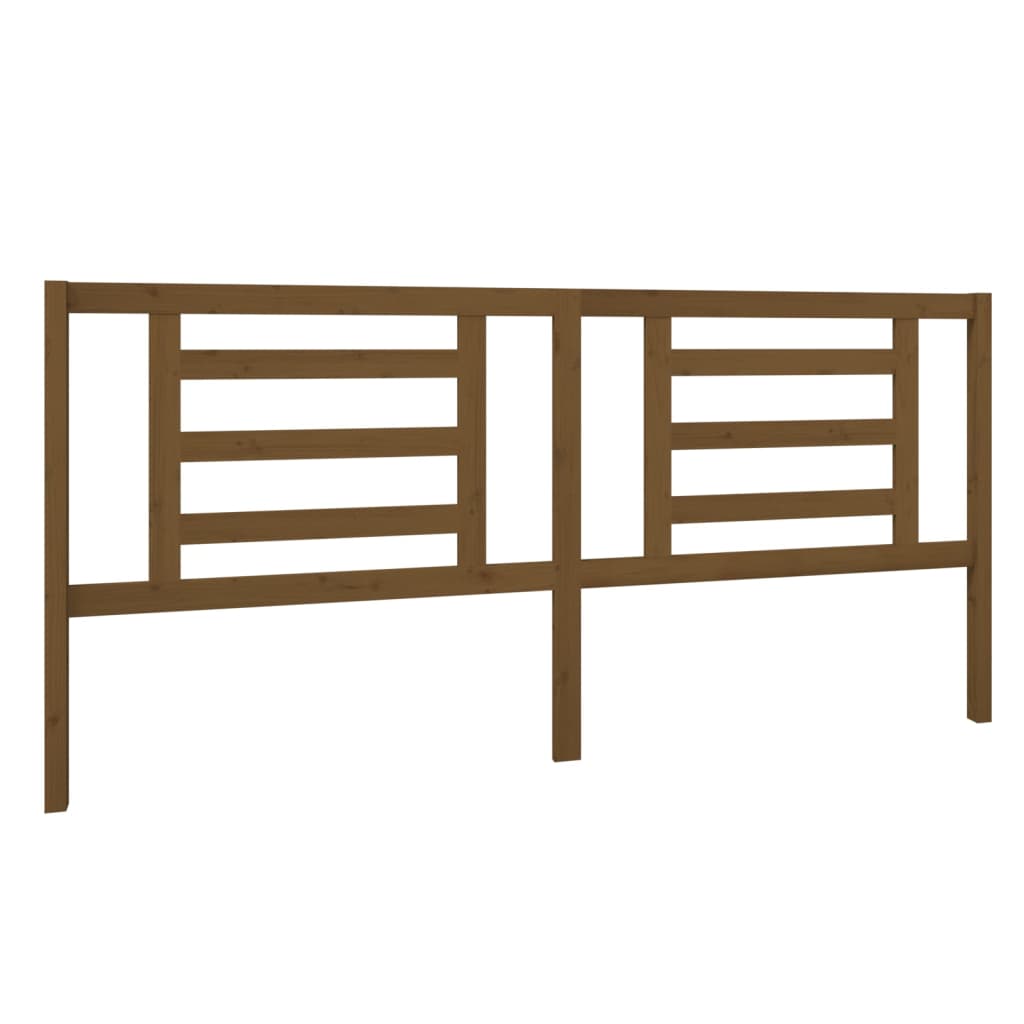 Tête de lit Marron miel 206x4x100 cm Bois de pin massif - XIOS