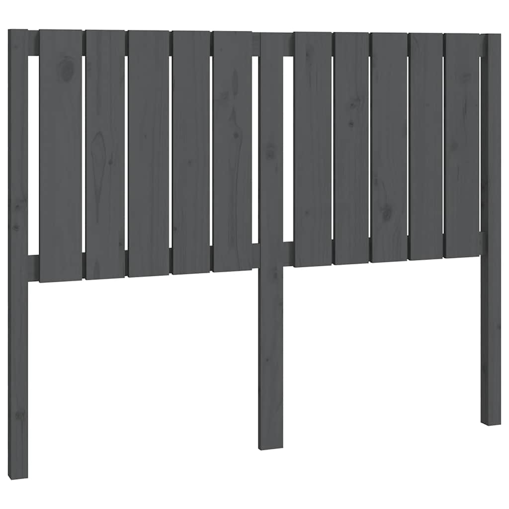 Tête de lit Gris 125,5x4x100 cm Bois massif de pin - XIOS