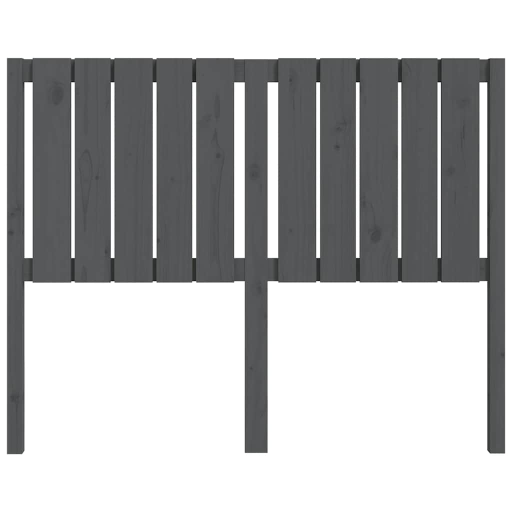 Tête de lit Gris 125,5x4x100 cm Bois massif de pin - XIOS
